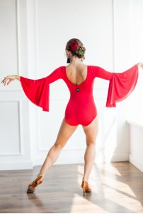 Dalia Bodysuit for dance Black