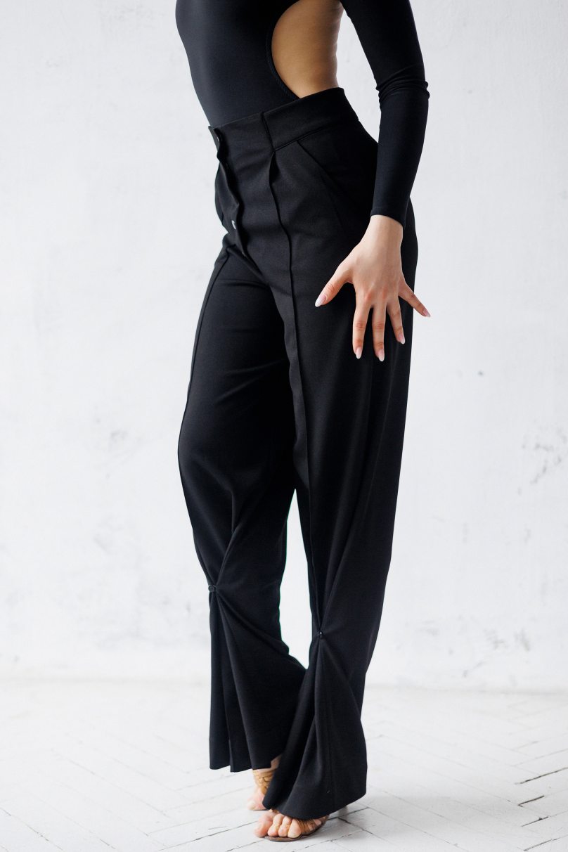 Жіночі штани для бальних танців стандарт від бренду FASHION DANCE модель WP317BK