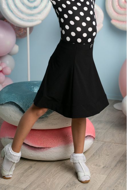 Юбка для бальных танцев для девочек от бренда FASHION DANCE модель Skirt KSLT3508BK