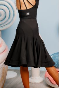 Юбка для бальных танцев для девочек от бренда FASHION DANCE модель Skirt KSST3609BK