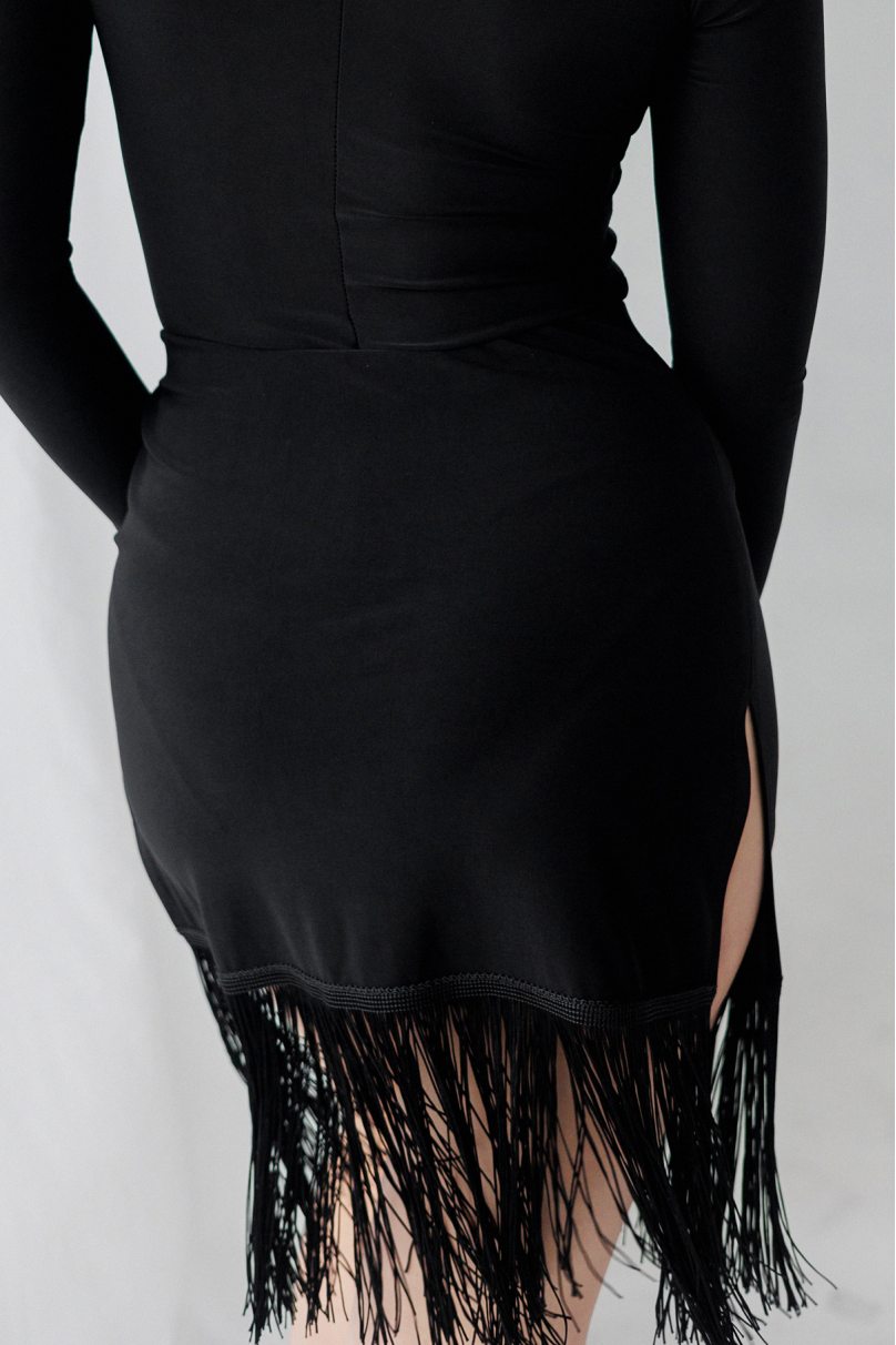 Latin dance skirt by FASHION DANCE model Skirt lat W 005 Black