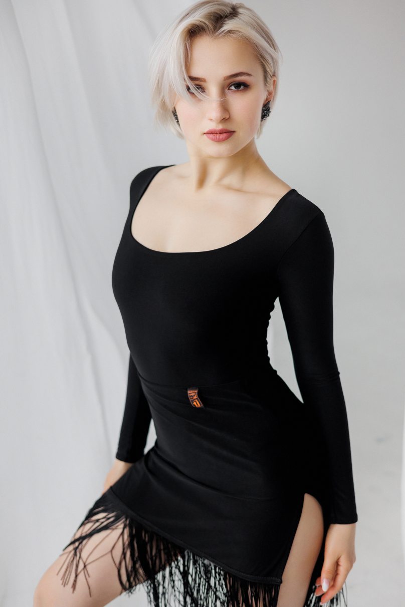 Latin dance skirt by FASHION DANCE model Skirt lat W 005 Black