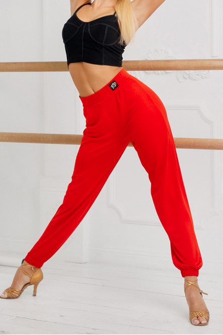 Women's Latin Dance Pants Style 007 Red