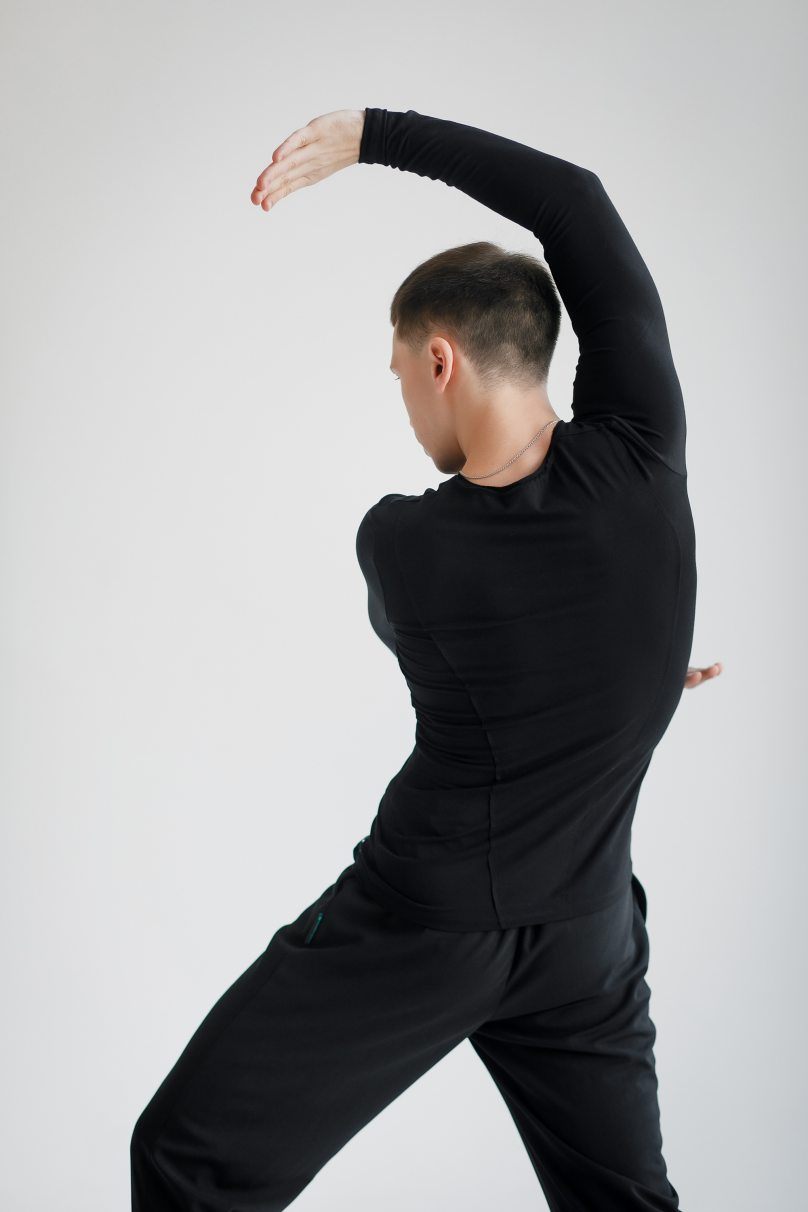 Мужская футболка для бальных танцев латина от бренда FASHION DANCE модель Polo R 007