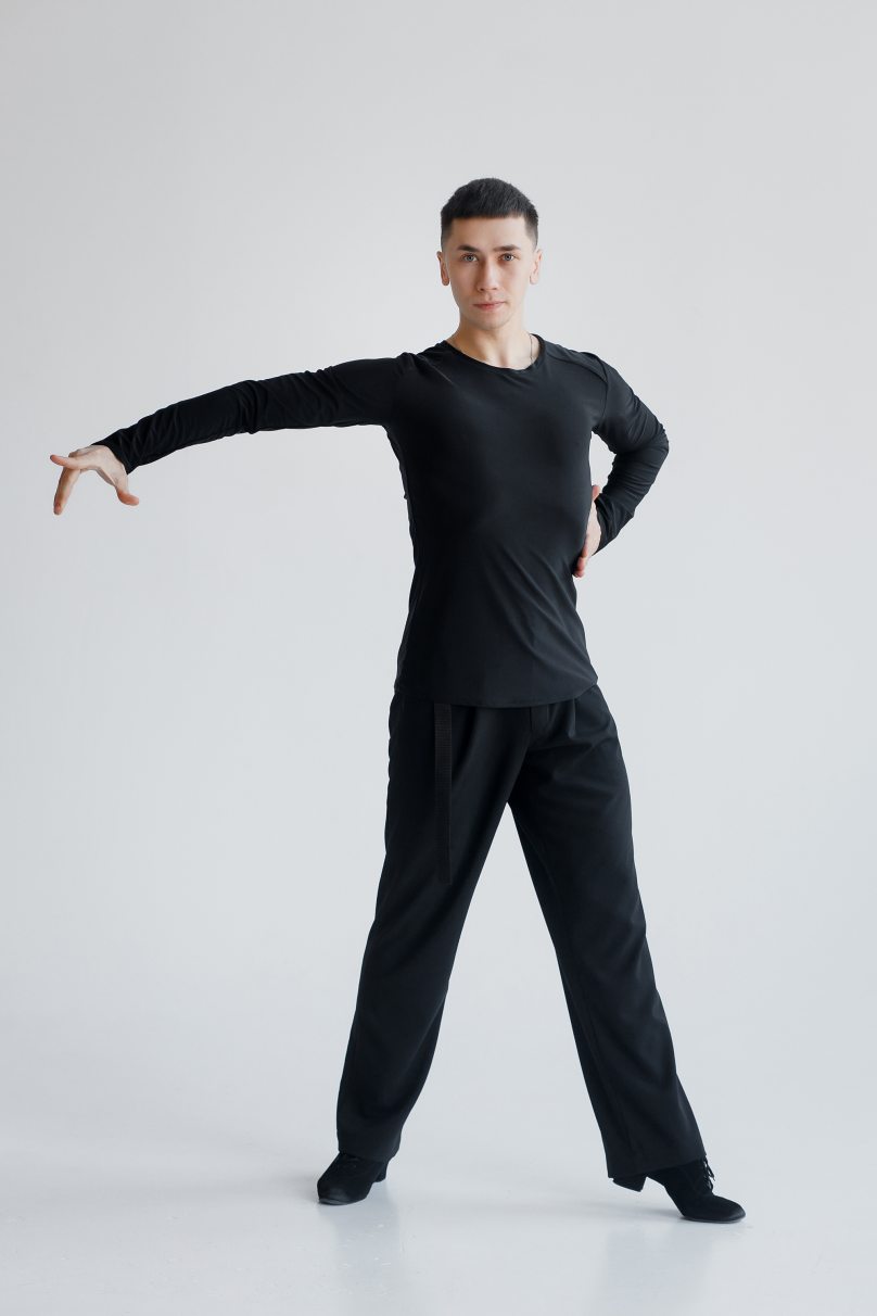 Мужская футболка для бальных танцев латина от бренда FASHION DANCE модель Polo R 010