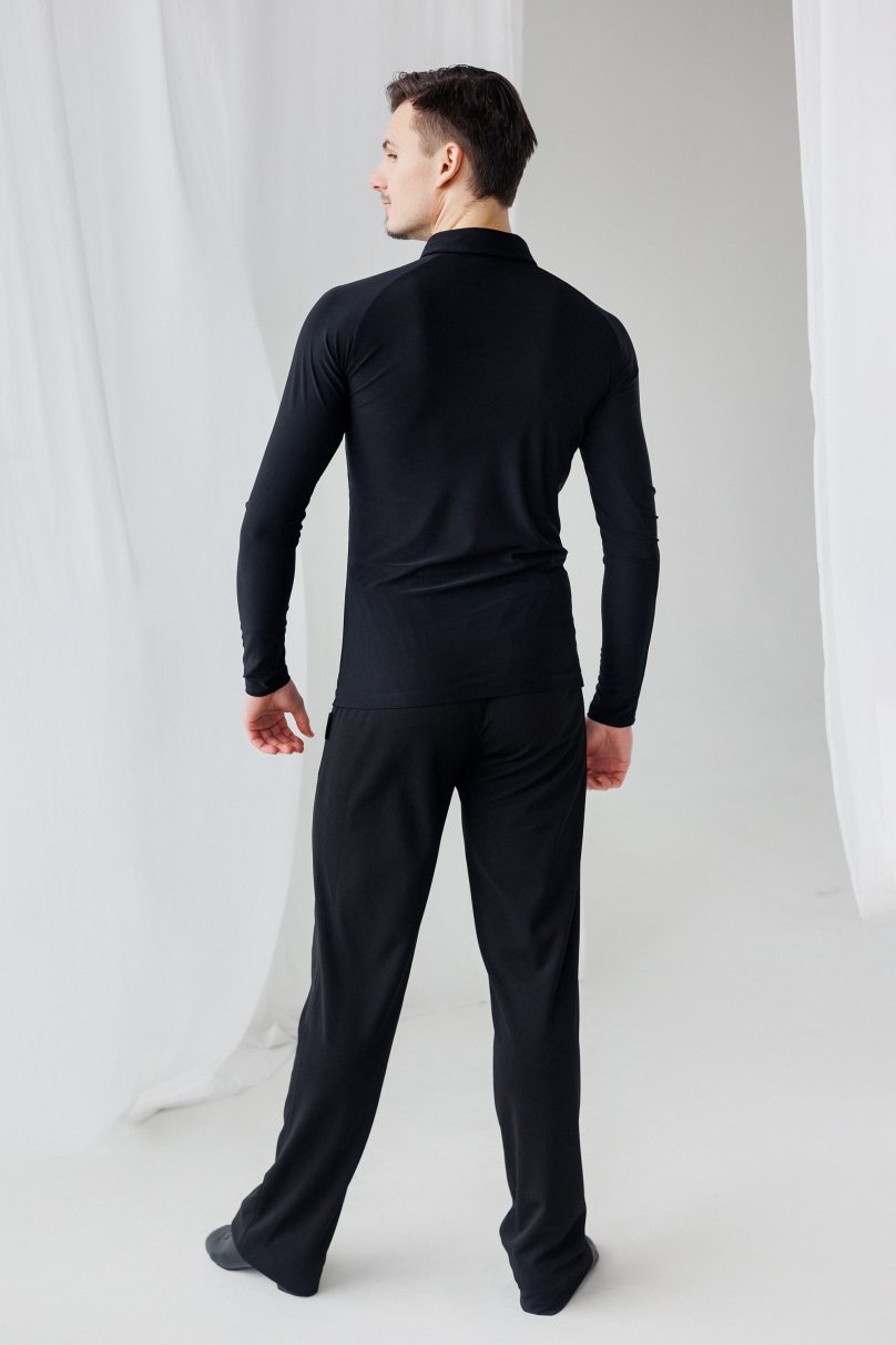 Мужская рубашка для бальных танцев латина от бренда FASHION DANCE модель Polo R 006