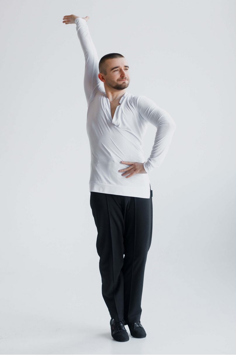 Чоловічі футболки для бальних танців латина від бренду FASHION DANCE модель Polo R 008