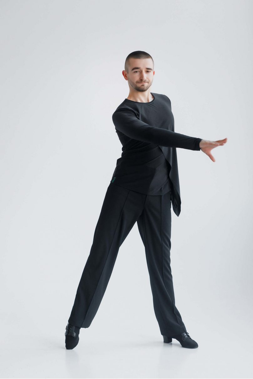 Мужская футболка для бальных танцев латина от бренда FASHION DANCE модель Polo R 009