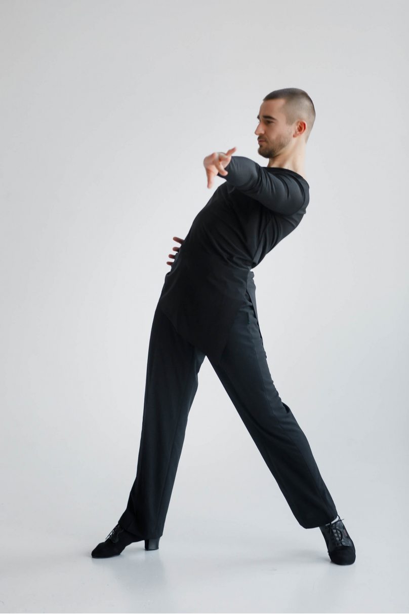 Мужская футболка для бальных танцев латина от бренда FASHION DANCE модель Polo R 012
