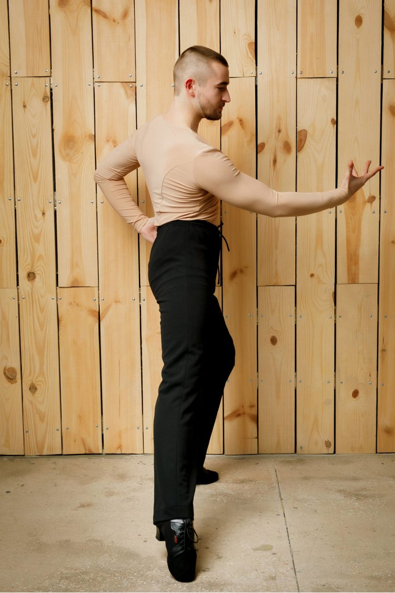 Mens latin dance trousers by FASHION DANCE style MP2201BK