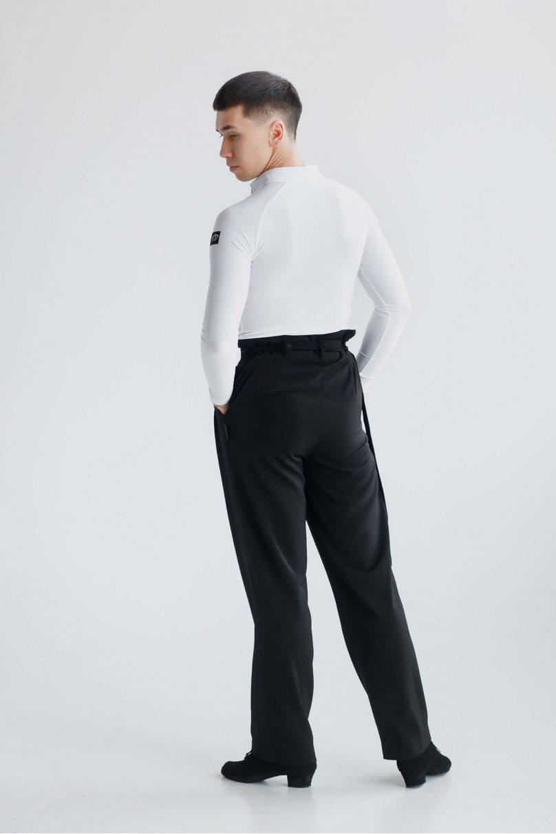 Чоловіча сорочка для бальних танців латина від бренду FASHION DANCE модель Polo R 002/White