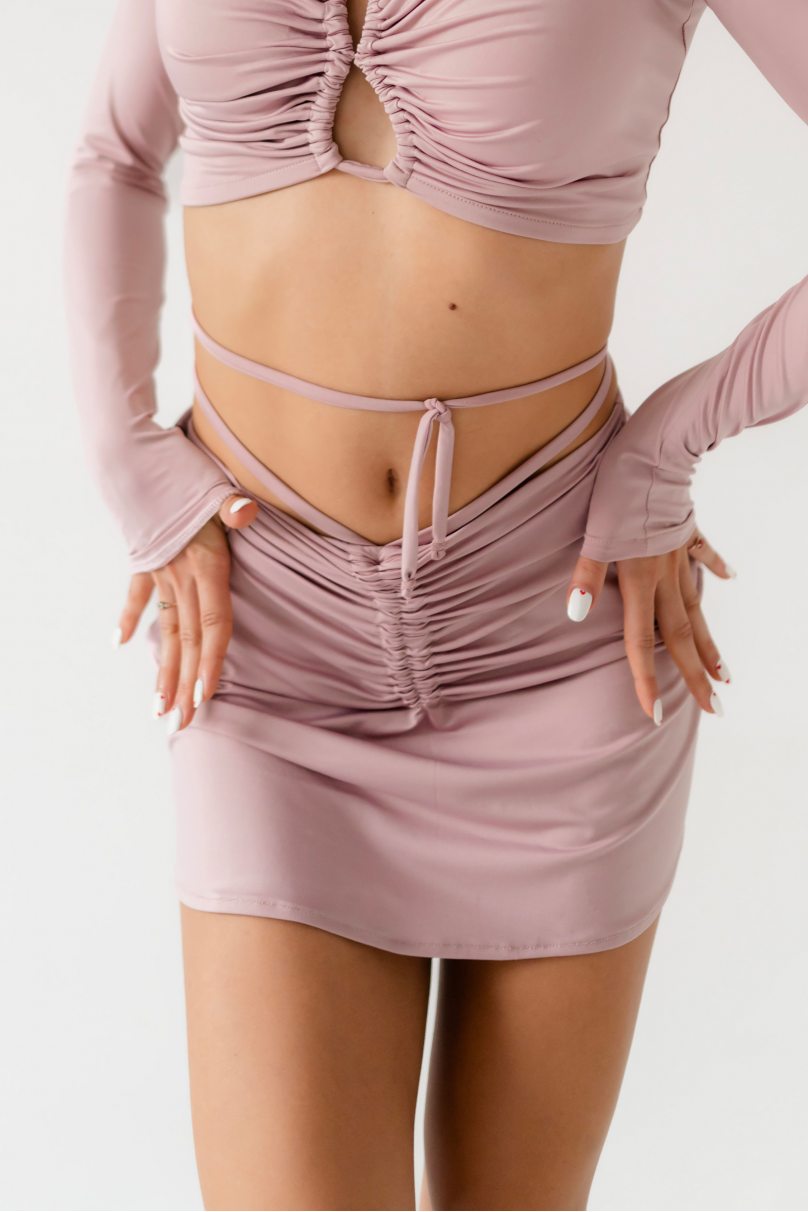 Latin dance skirt by FASHION DANCE model Skirt lat W 038/1 Pink