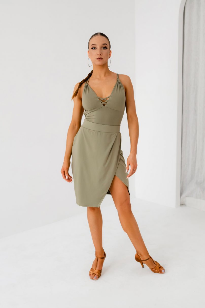 Latin dance skirt by FASHION DANCE model Skirt lat W 007/1 Green