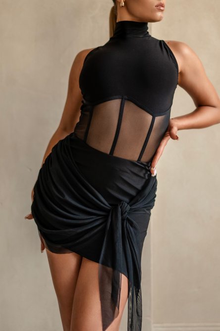 Women's Dance Sleeveless Bodysuit style 033/1 AGATA Black