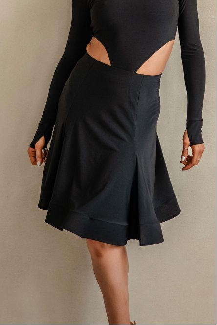 Женская танцевальная юбка для латины W 008 Black