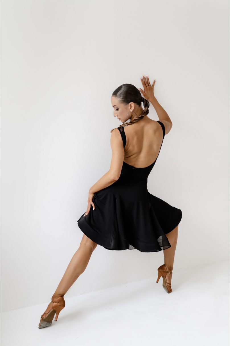 Спідниця для бальних танців для латини від бренду FASHION DANCE модель Skirt lat W 022 Black