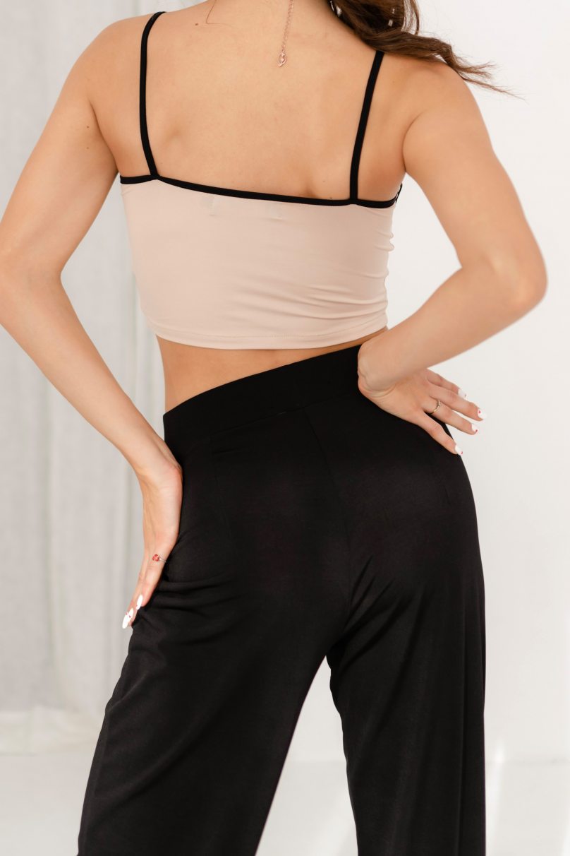 Жіночі штани для бальних танців для латини від бренду FASHION DANCE модель Pant W 007 Black