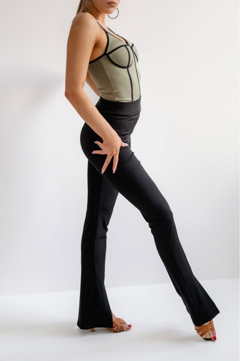 Женские брюки для бальных танцев для латины от бренда FASHION DANCE модель WP318BK