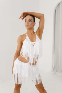 Dance blouse for women by FASHION DANCE style Top W 026 White
