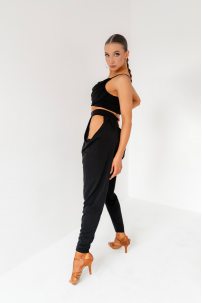 Жіночі штани для бальних танців для латини від бренду FASHION DANCE модель WP309BK