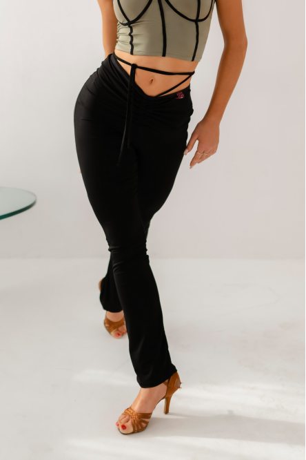 Женские брюки для бальных танцев для латины от бренда FASHION DANCE модель WP316BK