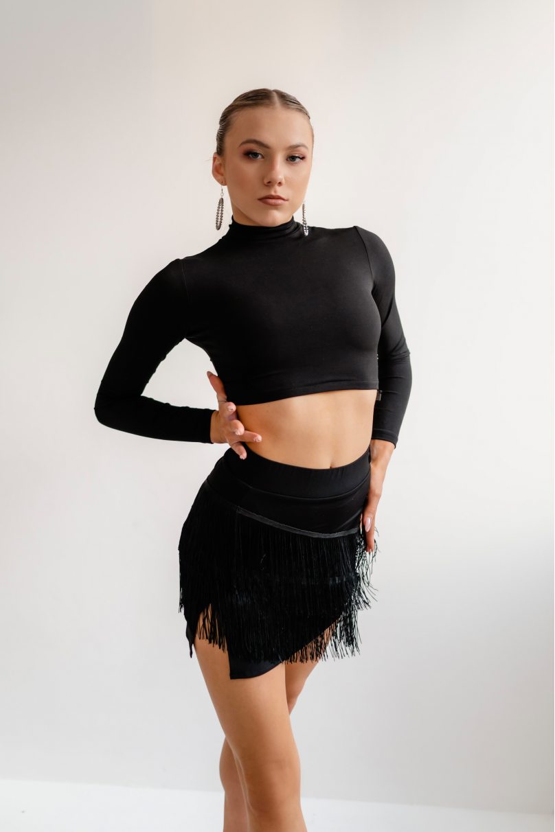 Latin dance skirt by FASHION DANCE model WSLT602BK