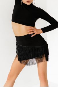 Юбка для бальных танцев для латины от бренда FASHION DANCE модель Skirt lat W 002 Black