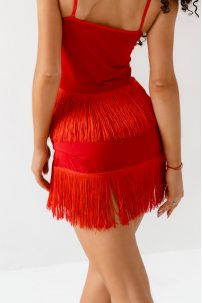 Latin dance skirt by FASHION DANCE model Skirt lat W 005 Red