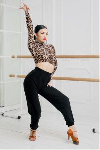 Ladies latin dance pants by FASHION DANCE model Pant W 007
