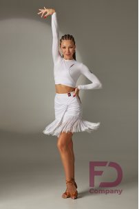 Latin dance skirt by FD Company model Юбка ЮЛ-1305