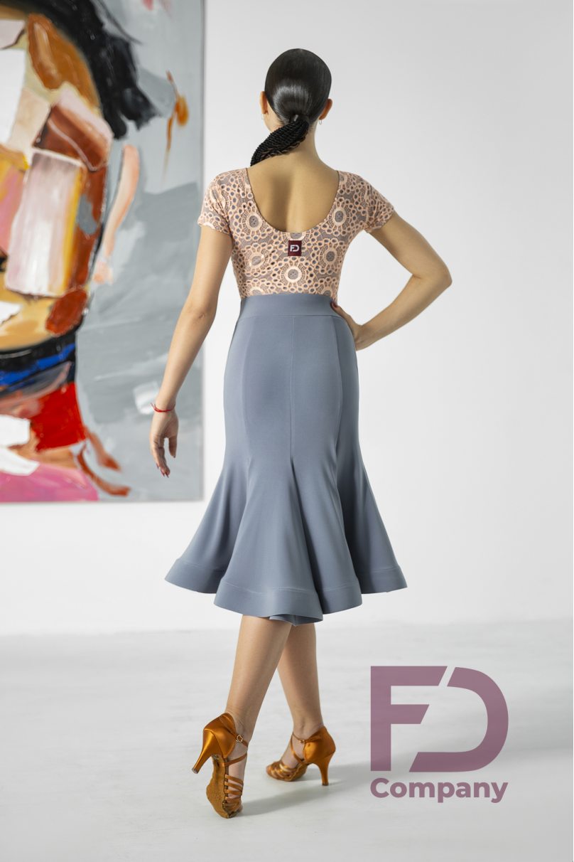 Latin dance skirt by FD Company model Юбка ЮЛ-1072/1/Purple