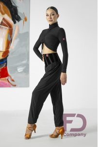 Ladies latin dance pants by FD Company model Брюки БР-1256