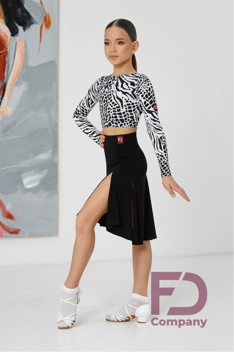 Dance blouse by FD Company style Гольф ГЛ-1073/6 KW/Leo print