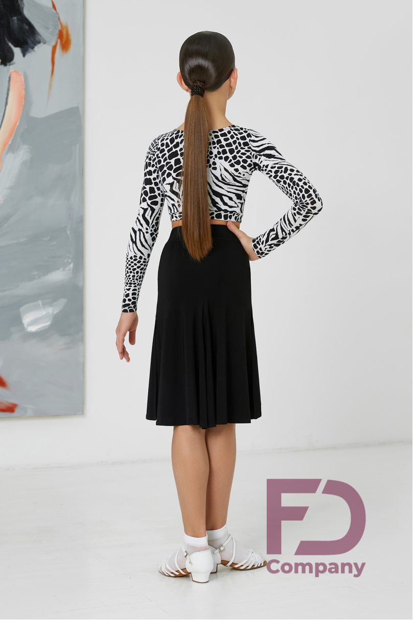 Dance blouse by FD Company style Гольф ГЛ-1073/6 KW/Leo print