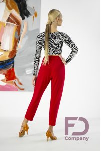 Women's Zebra Print Dance Top