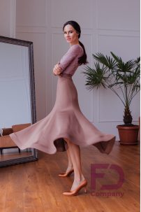 Ballroom standard dance skirt by FD Company style Юбка ЮС-1201/White