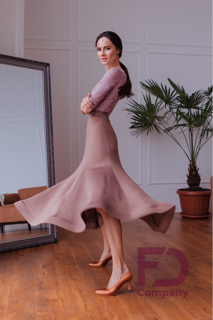 Ballroom standard dance skirt by FD Company style Юбка ЮС-1201/Yellow