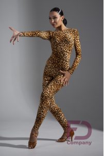 Women jumpsuit for dance Zebra print