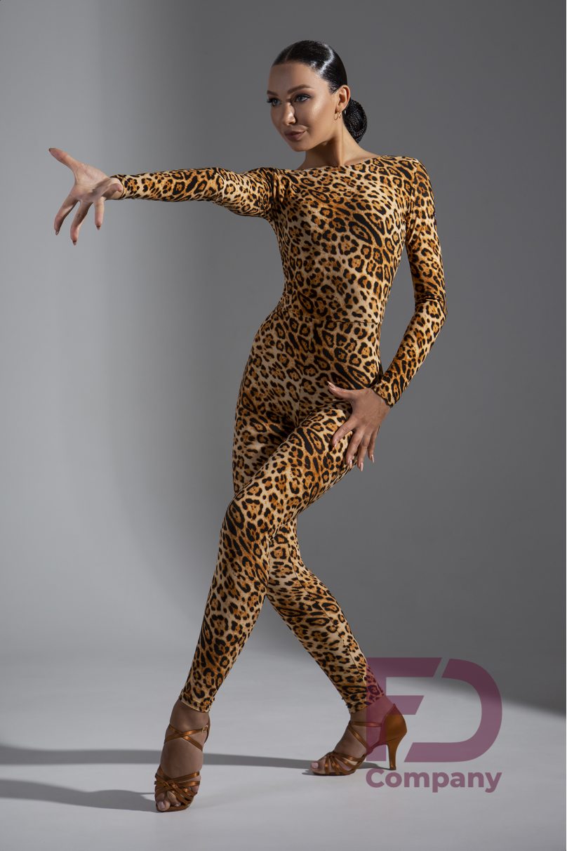 Women jumpsuit for dance Zebra-Druck