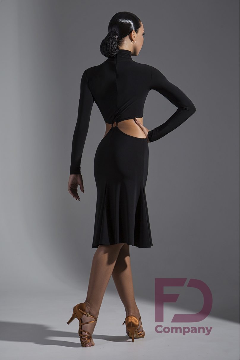Latin dance dress by FD Company model Платье ПЛ-1085/1/Burgundy