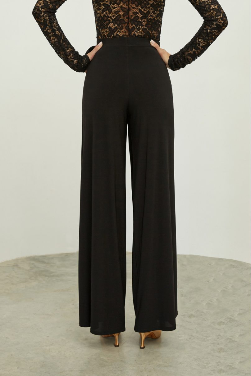 Women's ballroom dance pants by FD Company style Брюки БР-1312/Terracotta dark