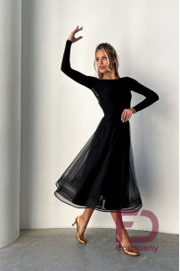 Women's ballroom/smooth skirt mede of mesh