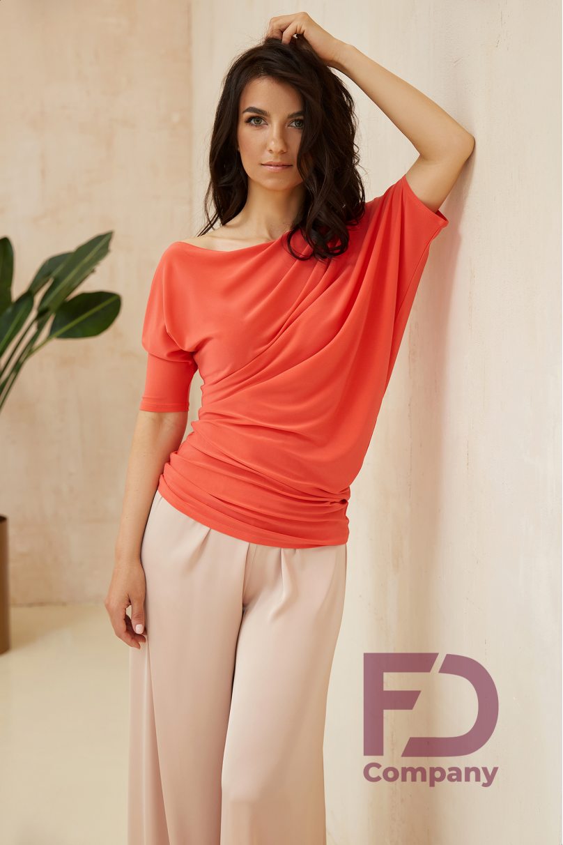Dance blouse for women by FD Company style Блуза БЛ-911/Coral