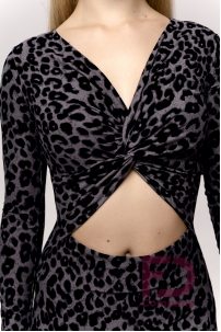 Dance Leotard with Colorful Leopard Print