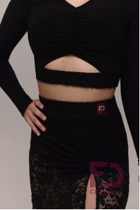 Dance Top with a Guipure Belt