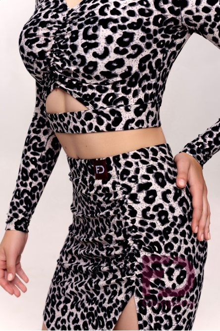 Leopard Print Dance Top