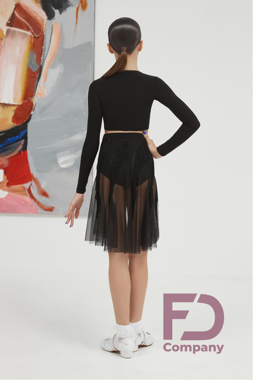 Ballroom latin dance skirt for girls by FD Company style Юбка ЮЛ-1298 KW