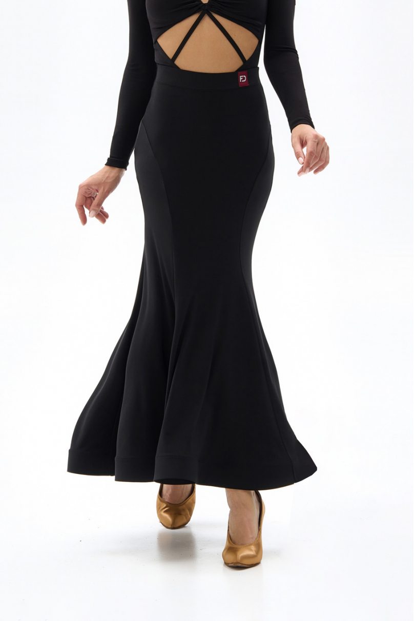 Ballroom standard dance skirt by FD Company style Юбка ЮС-1310/1 Black