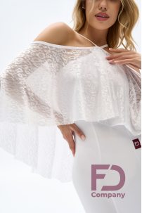 Taneční sukně ST značky FD Company style Платье ПС-1077/1/White leo mesh