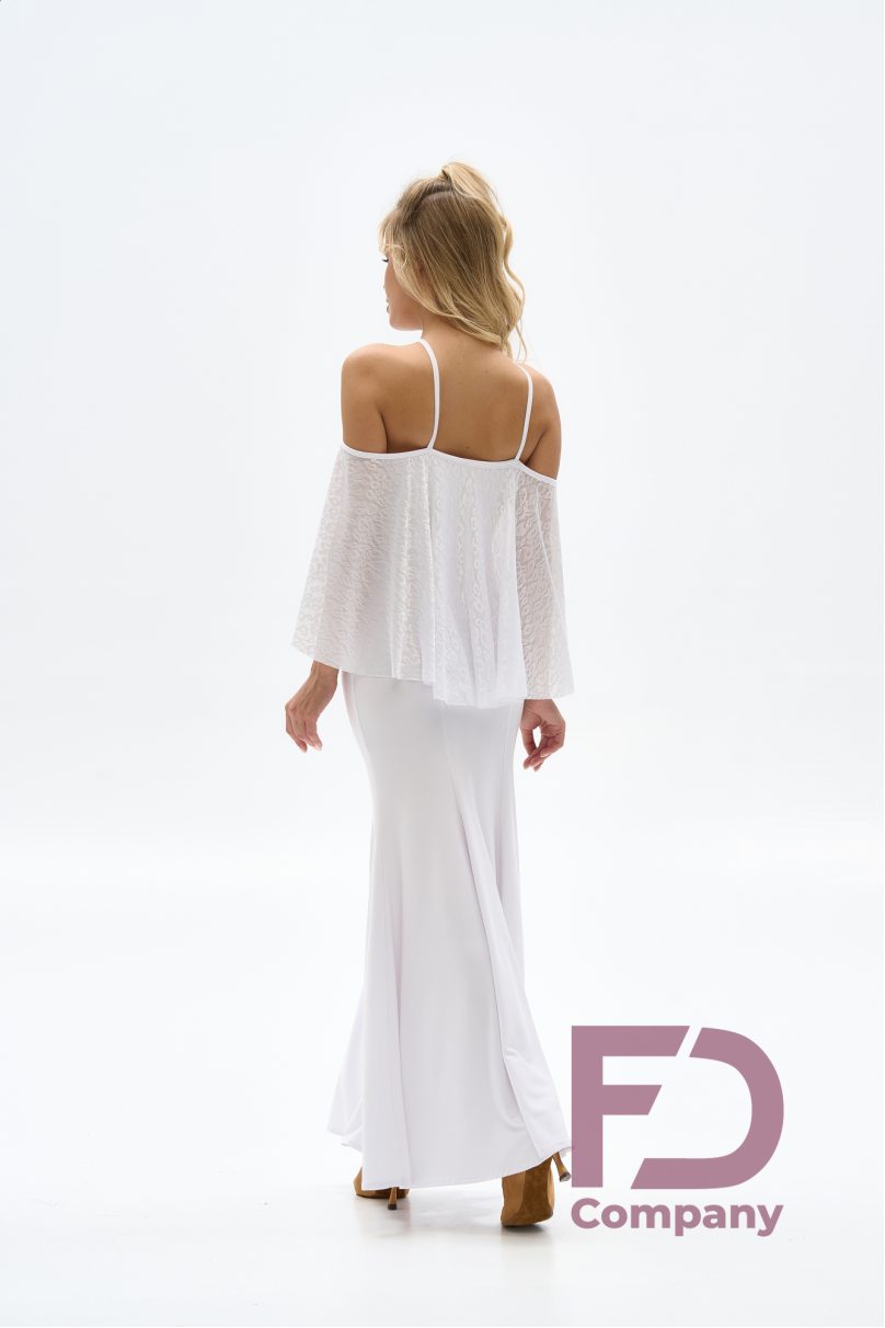 Taneční sukně ST značky FD Company style Платье ПС-1077/1/White leo mesh